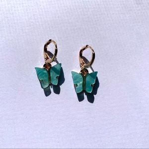 FREE W/ BUNDLE OF 3+ Blue Butterfly Hoop Earrings